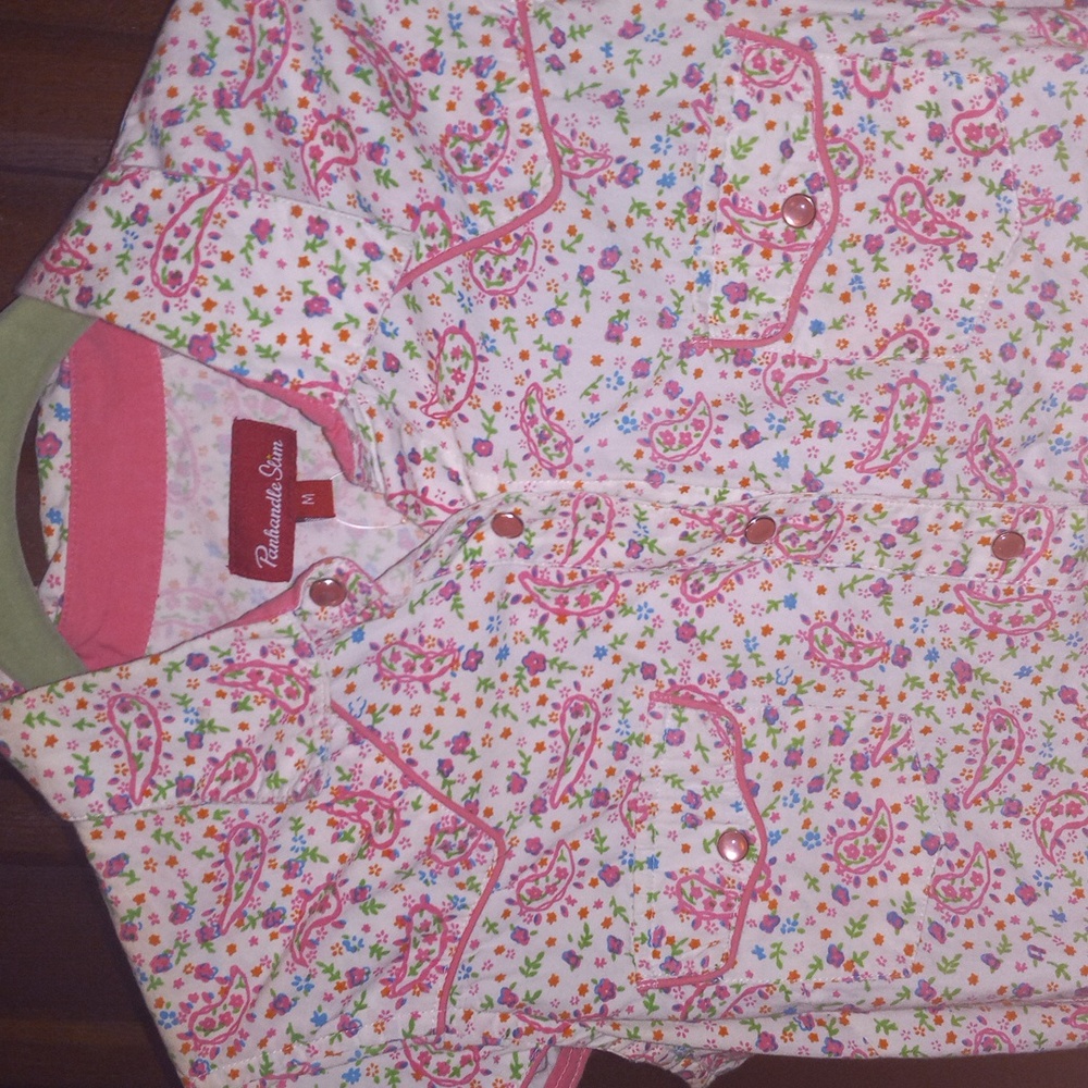 Panhandle Slim with Pink  Snap Buttons